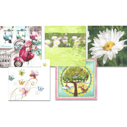 Prtički za servietno tehniko amore mio 5 motivov 10 kosov