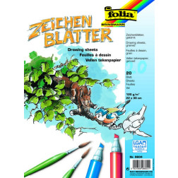 Blok papirja za risanje 22x30cm 120g/m2 20 listov 