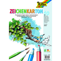 Karton za risanje A2 250 g/m2 10 listov 