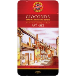 Set za risanje, skiciranje in senčenje GIOCONDA 10-delni
