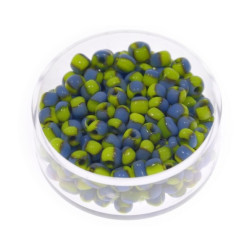 Perle dvobarvne modro-rumene 2,6mm 17g