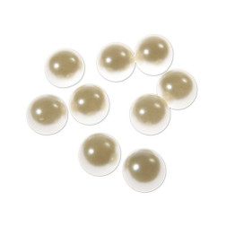 Akrilne dekorativne kroglice bele barve 16 mm, 9 kos