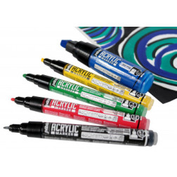 Akrilni flomaster debeline 4mm 1 kos