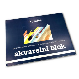 Akvarelni blok 10 listov 280g 40x30cm s srednje grobo strukturo K2