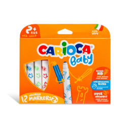 Flomastri Baby Carioca 12 kosov 