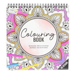 Pobarvanka Colouring book vijolična 80 motivov 