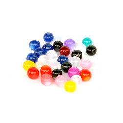 Perle akrilne mix 13 mačje oko 12mm, 30g