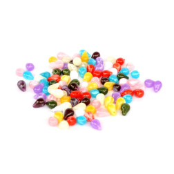 Perle akrilne mix 9, solzice različne barve, 50g