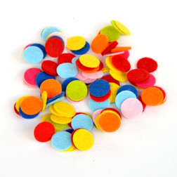 Filc krogci mix 1,5cm