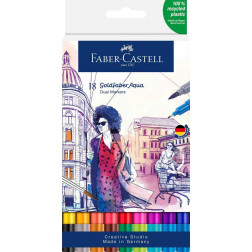 Akvarelni flomastri z dvojno konico Goldfaber Aqua 18 kosov Faber-Castell