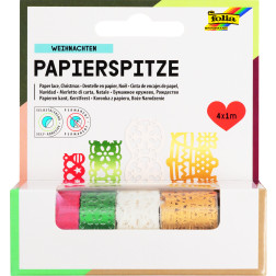 Papirnate samolepilne bordure Christmas 4 kosi