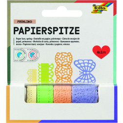 Papirnate samolepilne bordure Butterfly različne barve 4x1 m