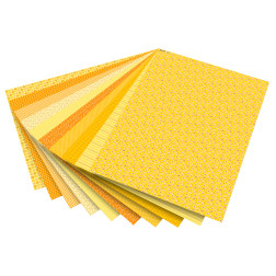 Karton BASICS z vzorci - rumen 50 cm x 70 cm 