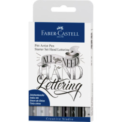 Pigmentiran tuš Kaligrafski Hand Lettering Set Faber-Castell Pitt Artist Pen 9 kosov