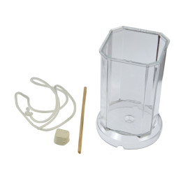 Kalup za svečo kvadratne oblike z zarezanimi robovi 50x80mm kos