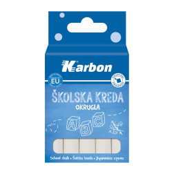Karbon bele šolske krede 10 kosov 