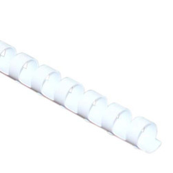 Spirala 10mm bele barve 1 kos