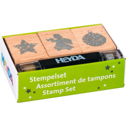 Set lesenih štampiljk Božič 3 kosi