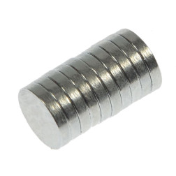 Magneti 10x2mm 12kosov srebrne barve