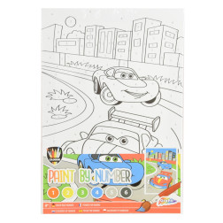 Platno pobarvanka po številkah Avtomobili 20x29cm