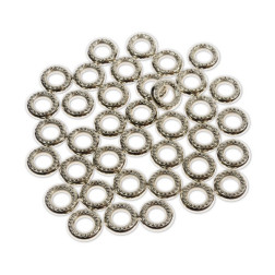 Plastični členi kovinski izgled KROG RELIEFNI 15mm 20 g