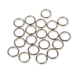 Plastični členi kovinski izgled KROG 20mm 20 kosov