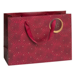 Darilna vrečka Nanda 32x12x23cm temno rdeča