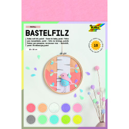 Set filca Pastelni odtenki 20x30cm 10 kosov 