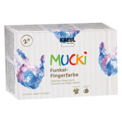 Prstne barve MUCKI set metalik 6x150ml 