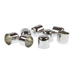 Zaključek tulipan platinaste barve premer 12mm 8 kosov