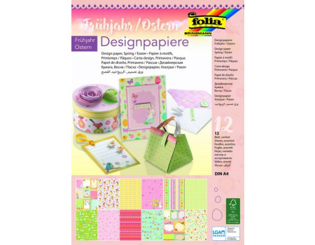 Design papir blok Pomlad A4 12 listov