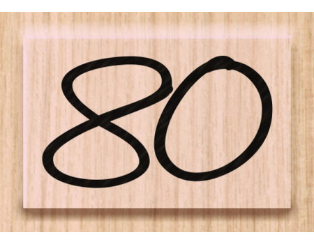 Lesena štampiljka 80 1 kos