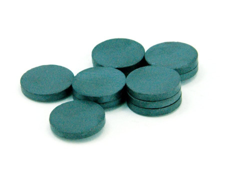 Magneti črni okrogli 25x3mm 10 kosov