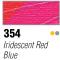 Iridescent rdeča modra
