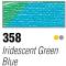 Iridescent zelena modra